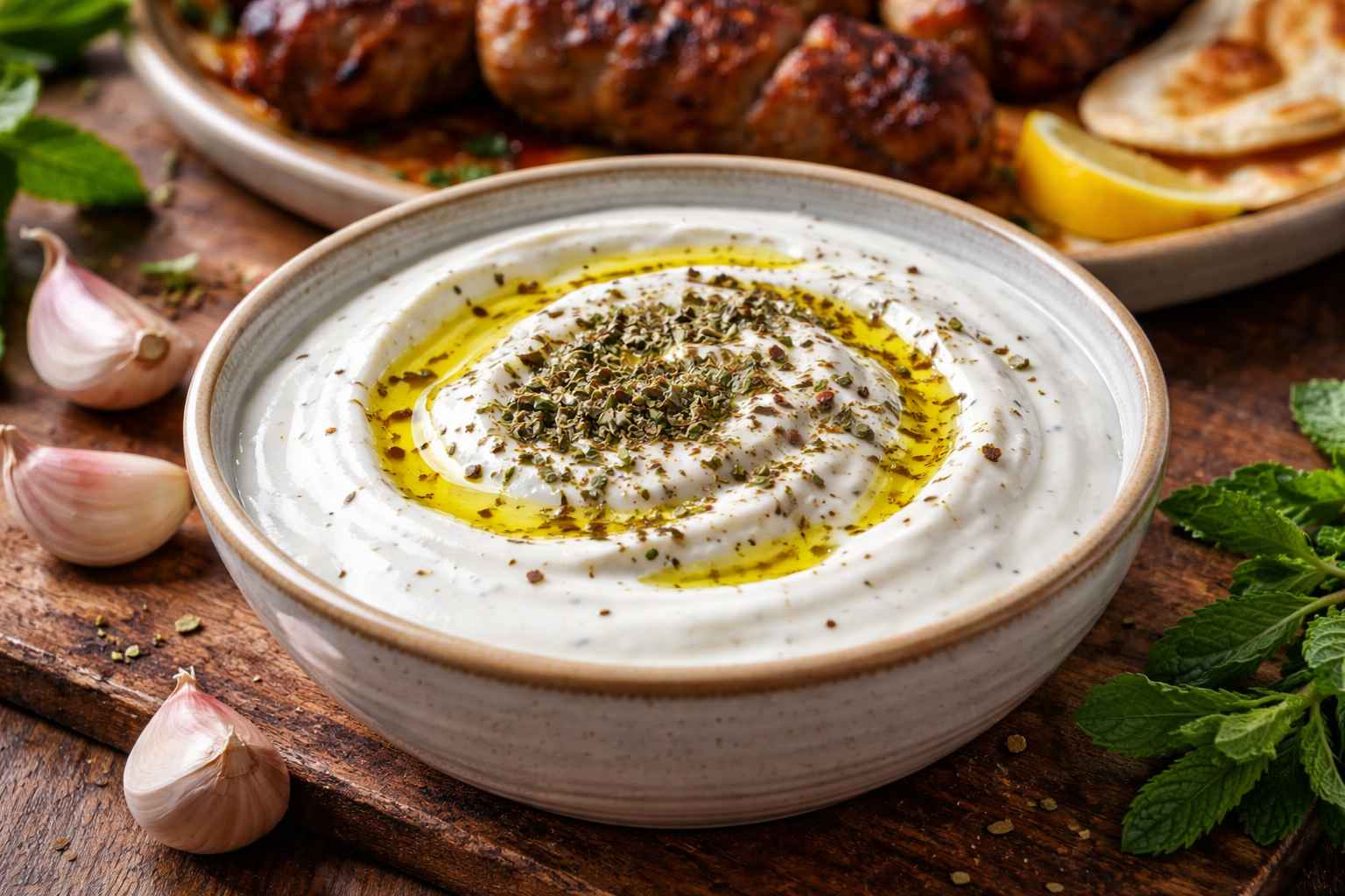 Yoğurt bazlı sos hazırlığı